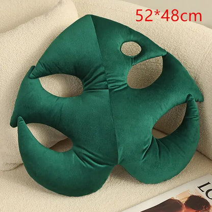 Green Leaf Plush Pillow