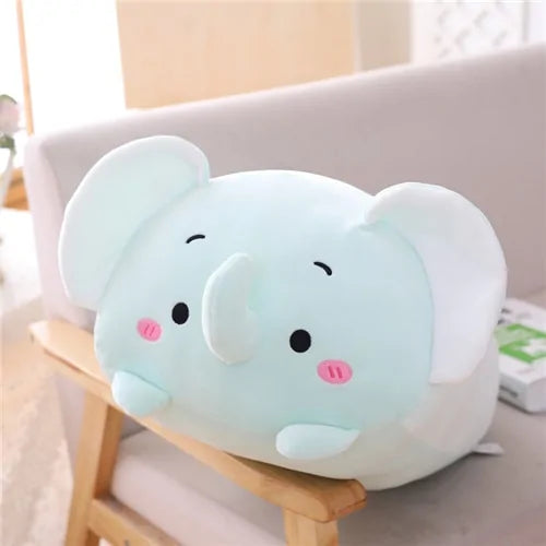 Cute Animal Plush Toy: Soft Cartoon Dinosaur, Pig, Cat, Bear, Panda, Hamster, Elephant Stuffed Doll