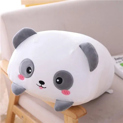 Cute Animal Plush Toy: Soft Cartoon Dinosaur, Pig, Cat, Bear, Panda, Hamster, Elephant Stuffed Doll